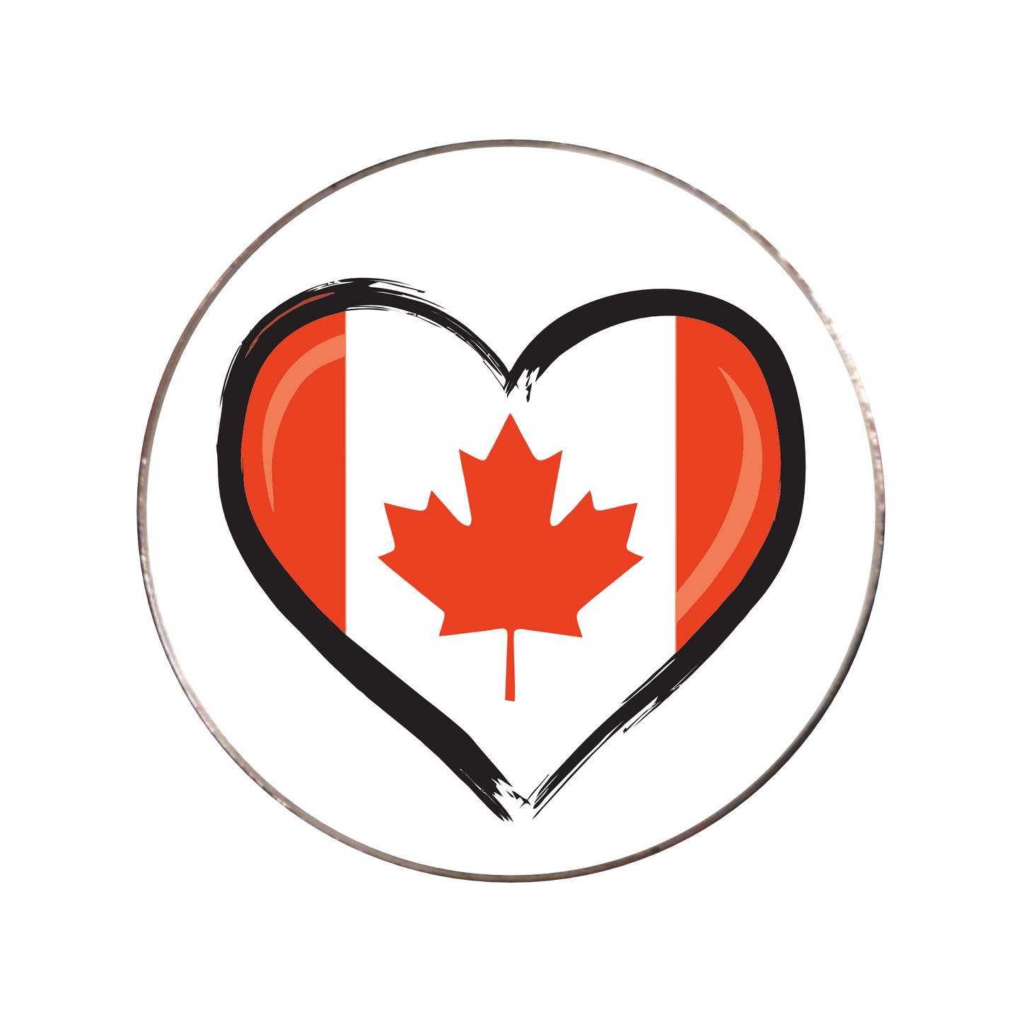 190 - Canadian Flag Heart