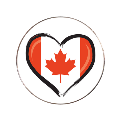 190 - Canadian Flag Heart