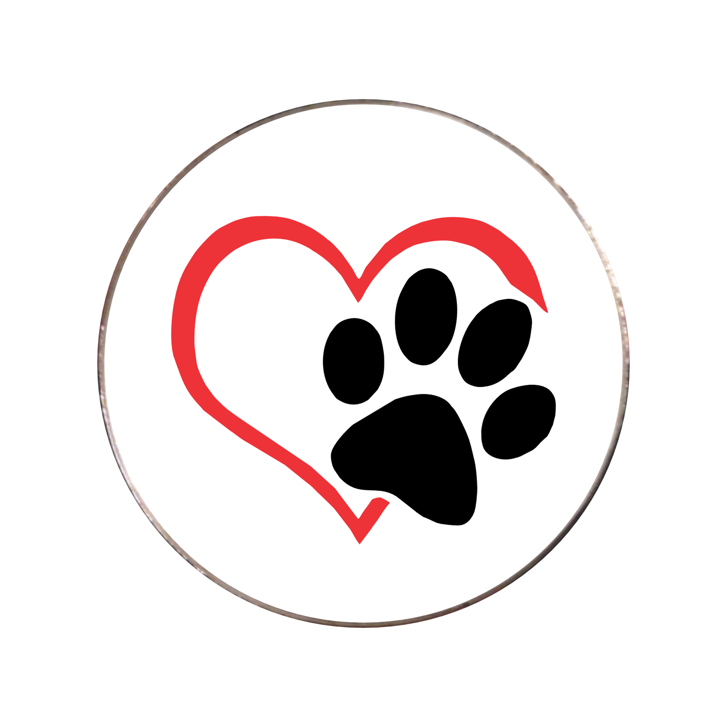 211 - Dog Paw Heart