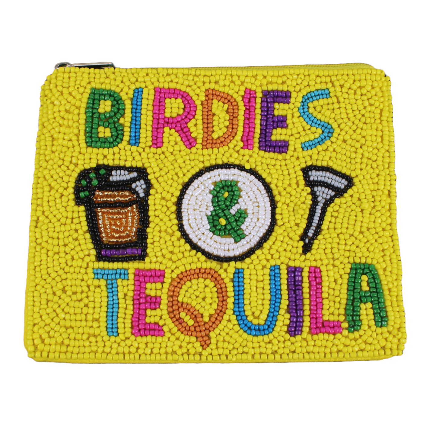 Yellow "Birdies & Tequila" Beaddie