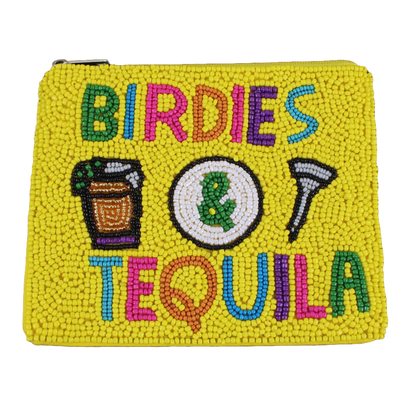 Yellow "Birdies & Tequila" Beaddie