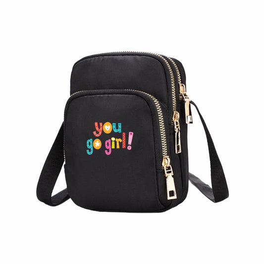 Nylon Crossbody Bag - Black (16)