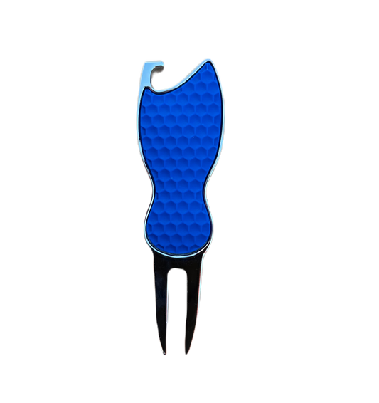 Bottle Opener Divot Repair Tool - Blue