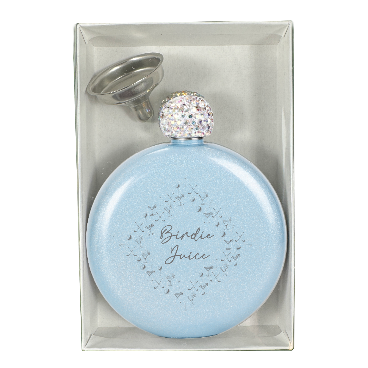 Birdie Juice Flask - Blue