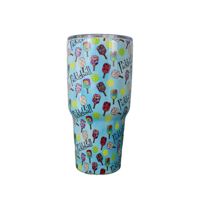 Blue Pickleball Tumbler