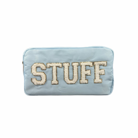 "Stuff" (Blue with White Letters)