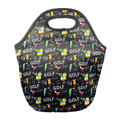 Neoprene Lunch Bag - Golfaholic (Black)