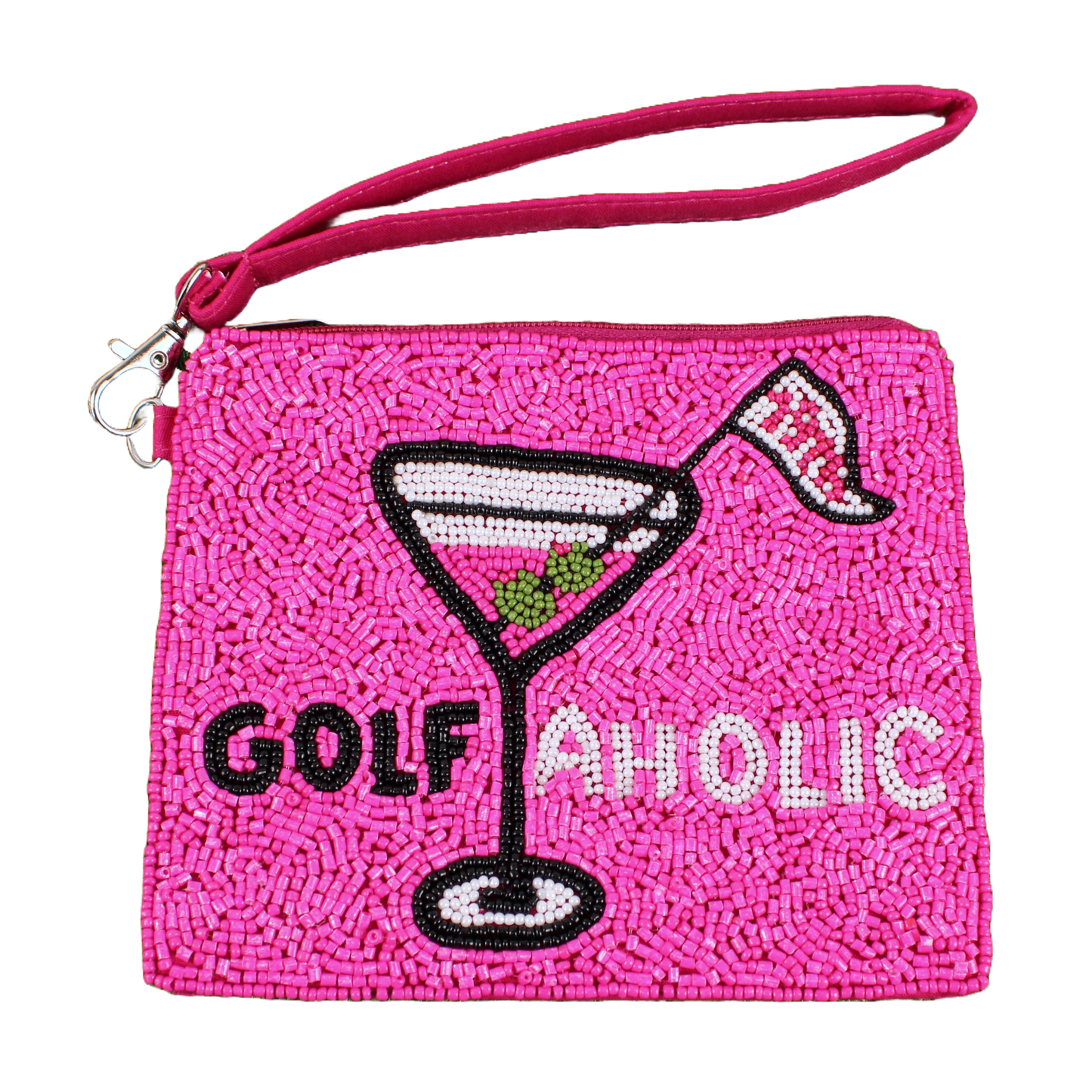 Pink "Golfaholic" Beaddie