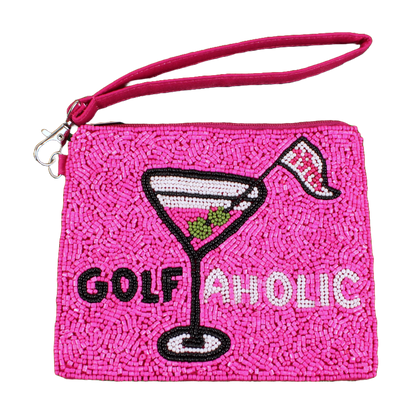 Pink "Golfaholic" Beaddie