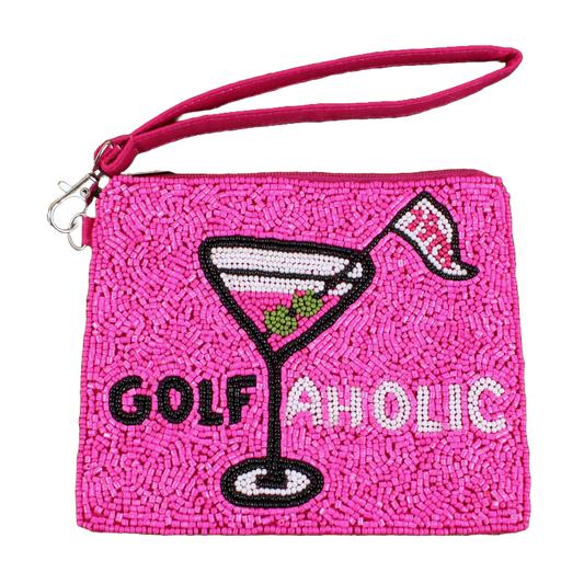 Pink "Golfaholic" Beaddie