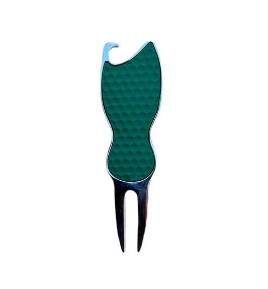 Bottle Opener Divot Repair Tool - Green