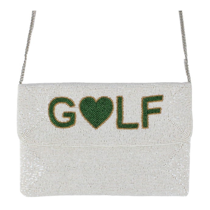 Beaddie Clutch - Green Golf