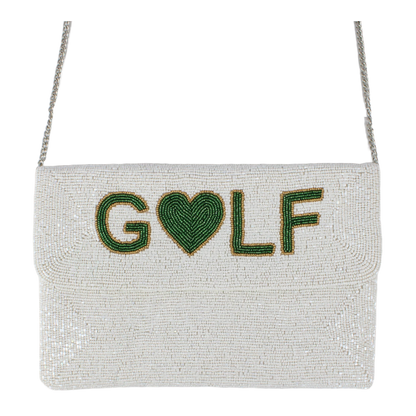 Beaddie Clutch - Green Golf