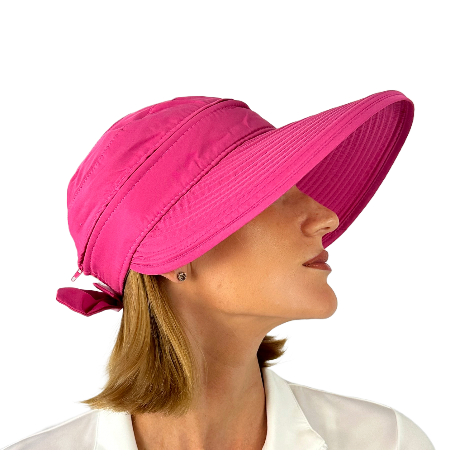 Ladies Visor - Raspberry