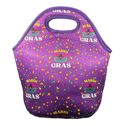 Neoprene Lunch Bag - Mardi Gras