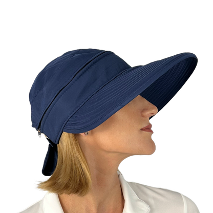 Ladies Visor - Navy Blue