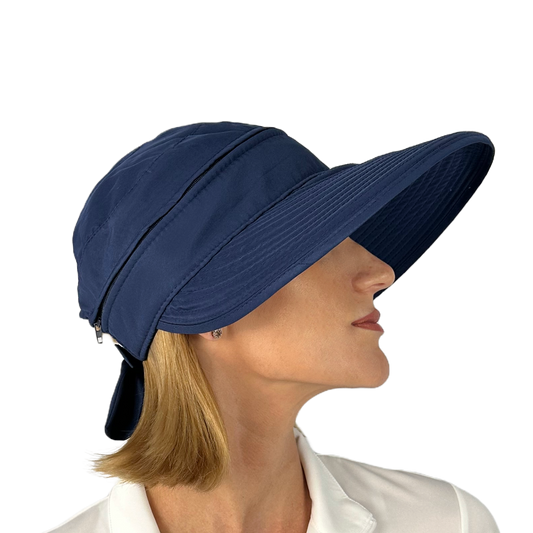 Ladies Visor - Navy Blue