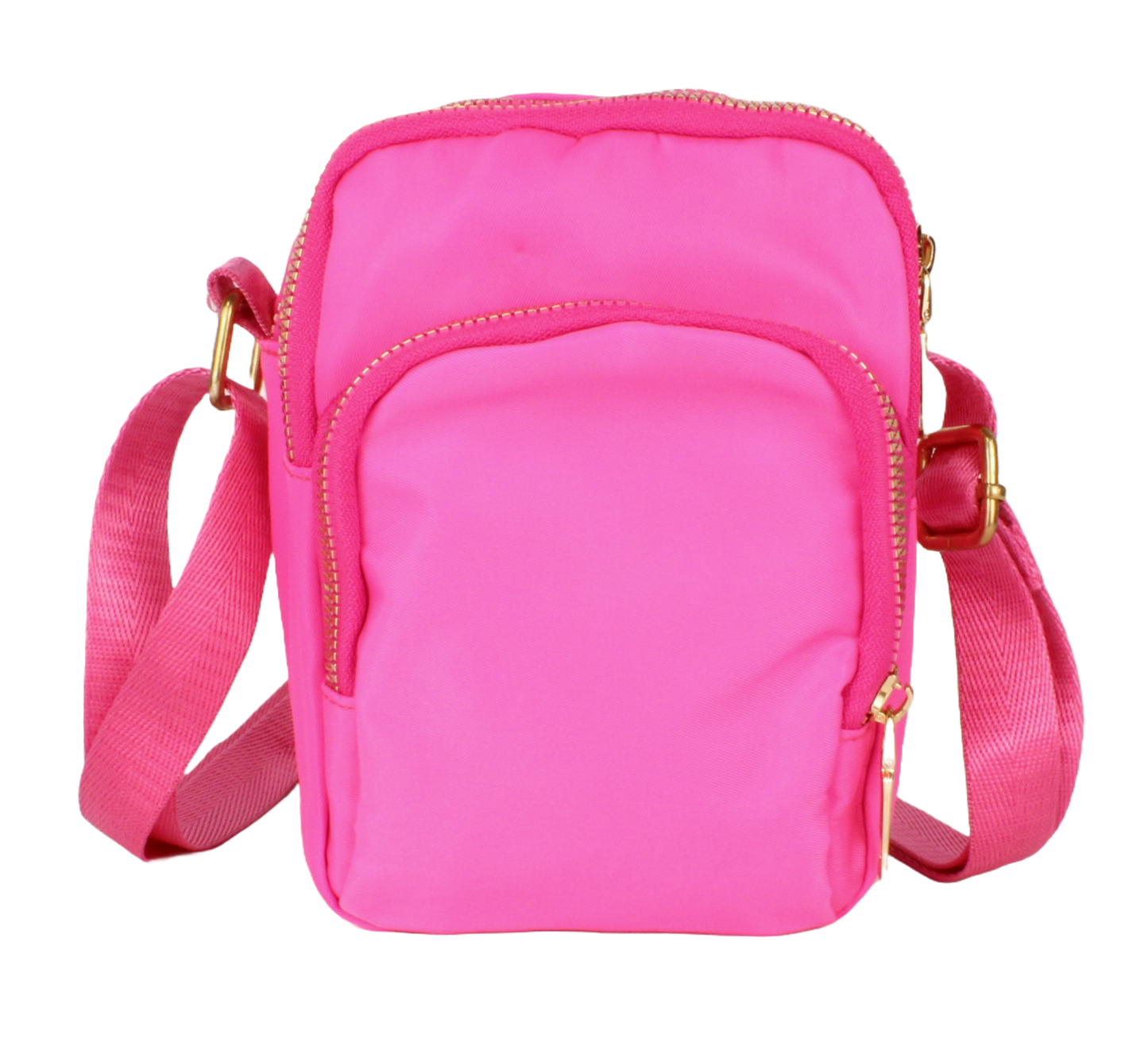 Nylon Crossbody Bag - Pink