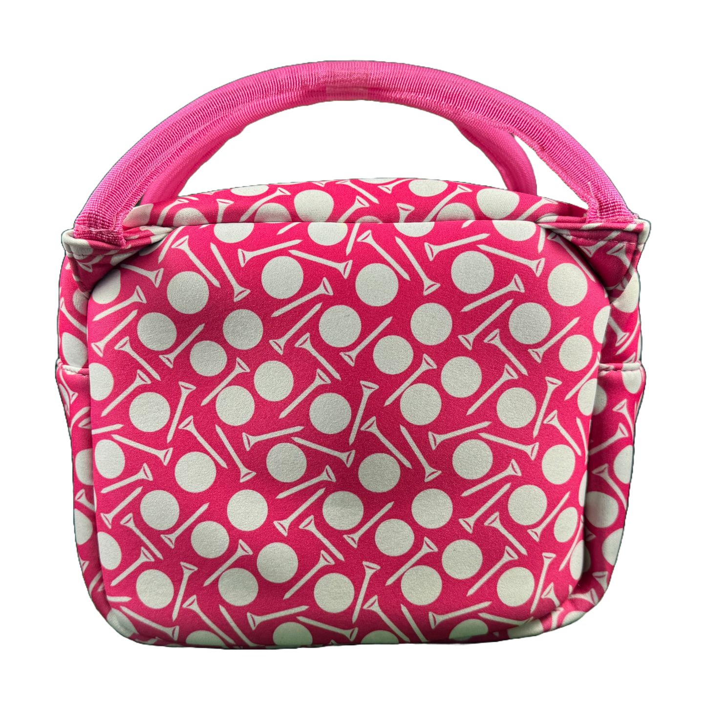 Insulated Square Cooler Bag - Pink Ball & Tee