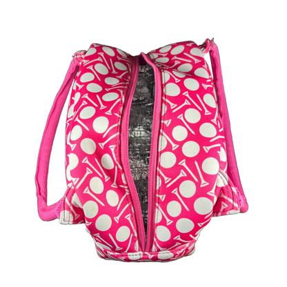 Insulated Square Cooler Bag - Pink Ball & Tee