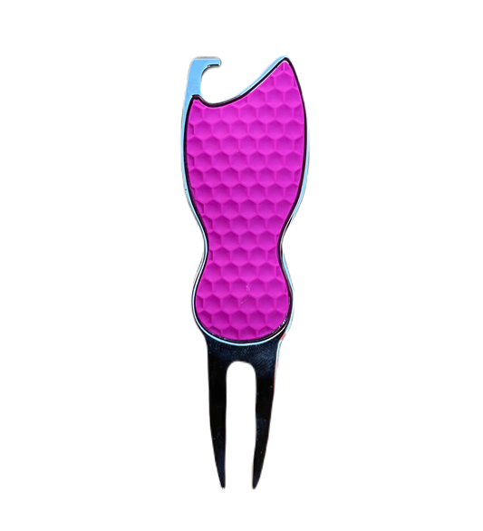 Bottle Opener Divot Repair Tool - Pink