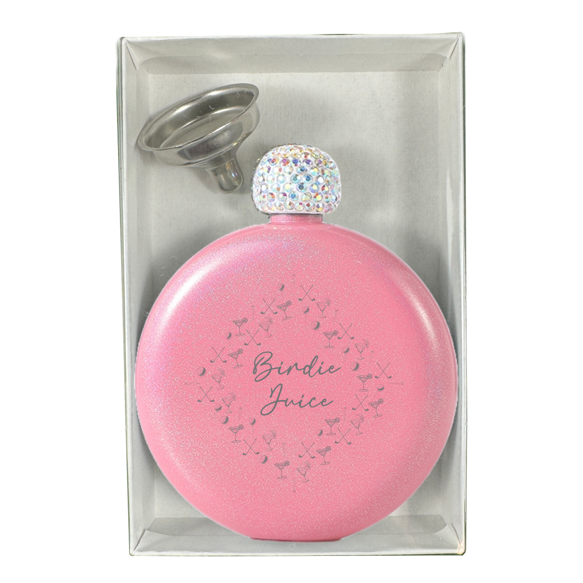 Birdie Juice Flask - Pink