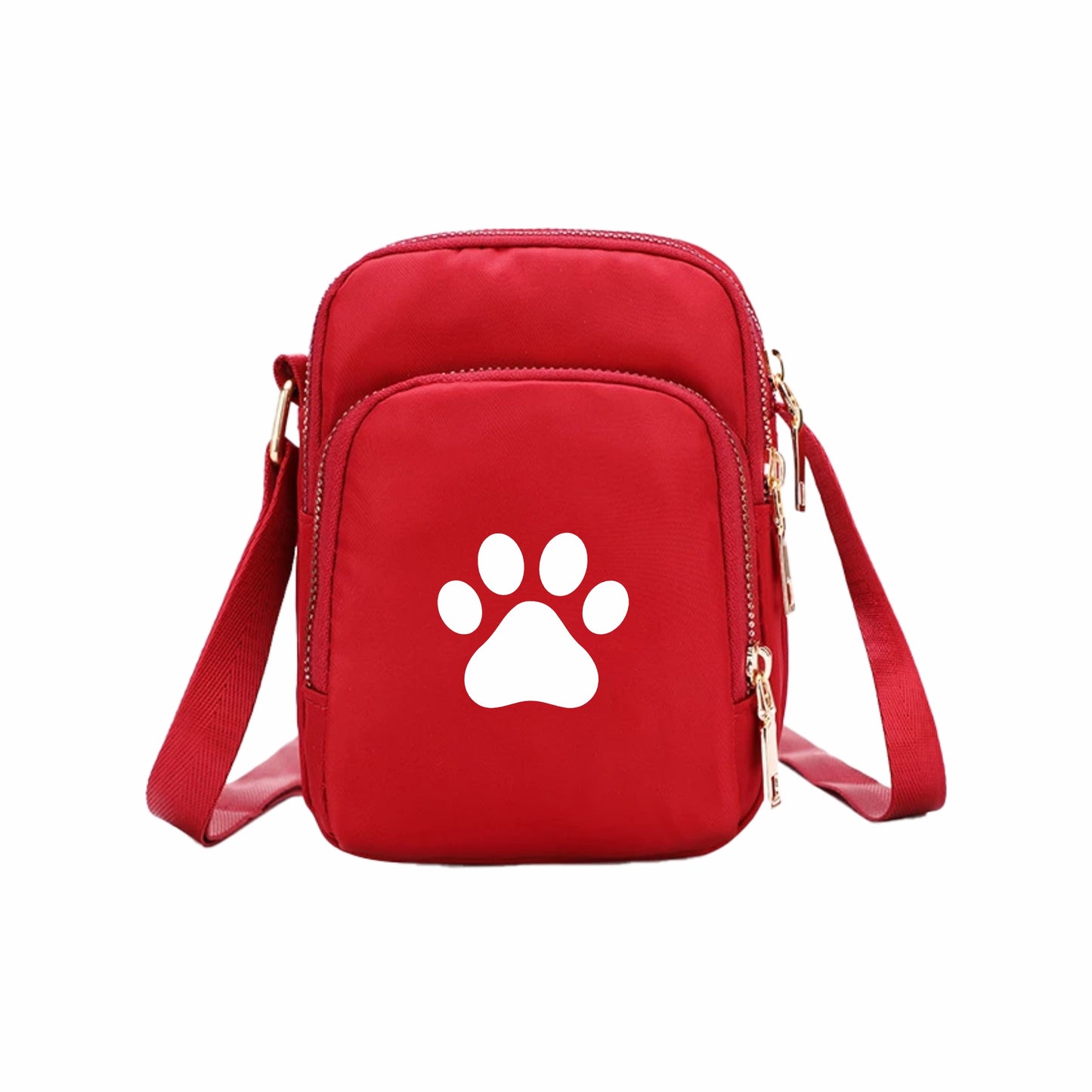 Nylon Crossbody Bag - Red (1)