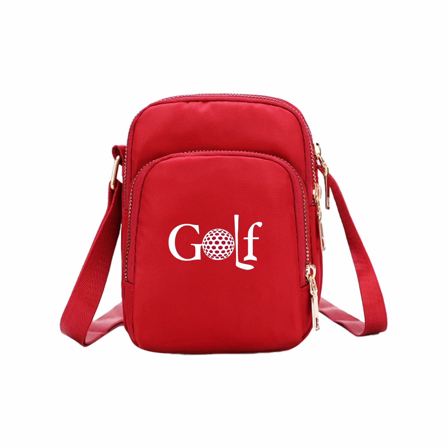 Nylon Crossbody Bag - Red (15)