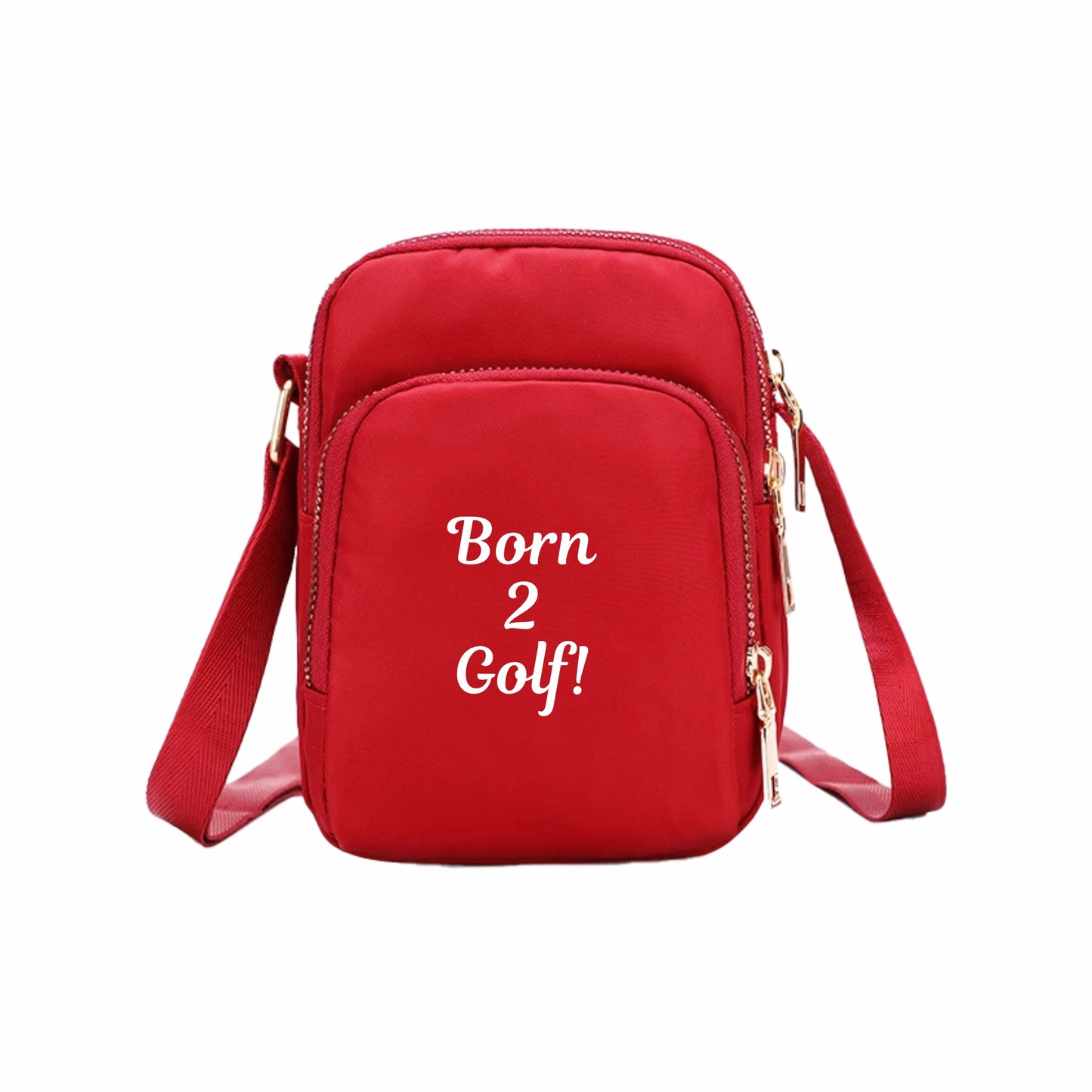 Nylon Crossbody Bag - Red (2)