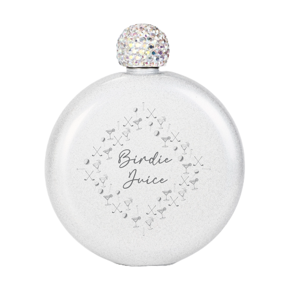 Birdie Juice Flask - White