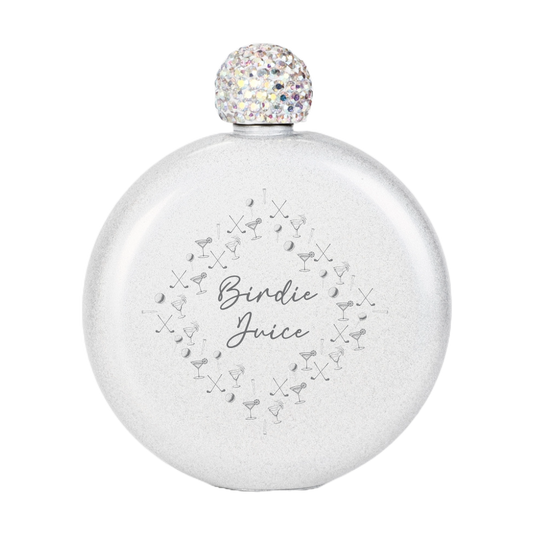 Birdie Juice Flask - White