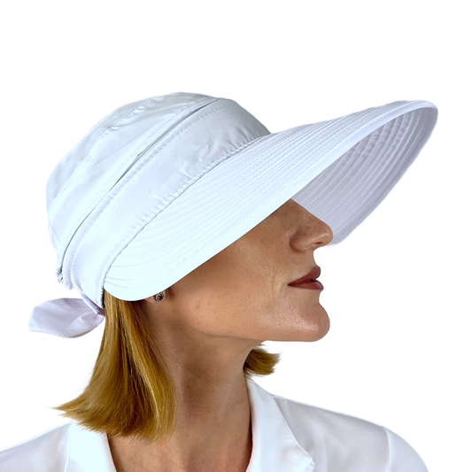 Ladies Visor - White