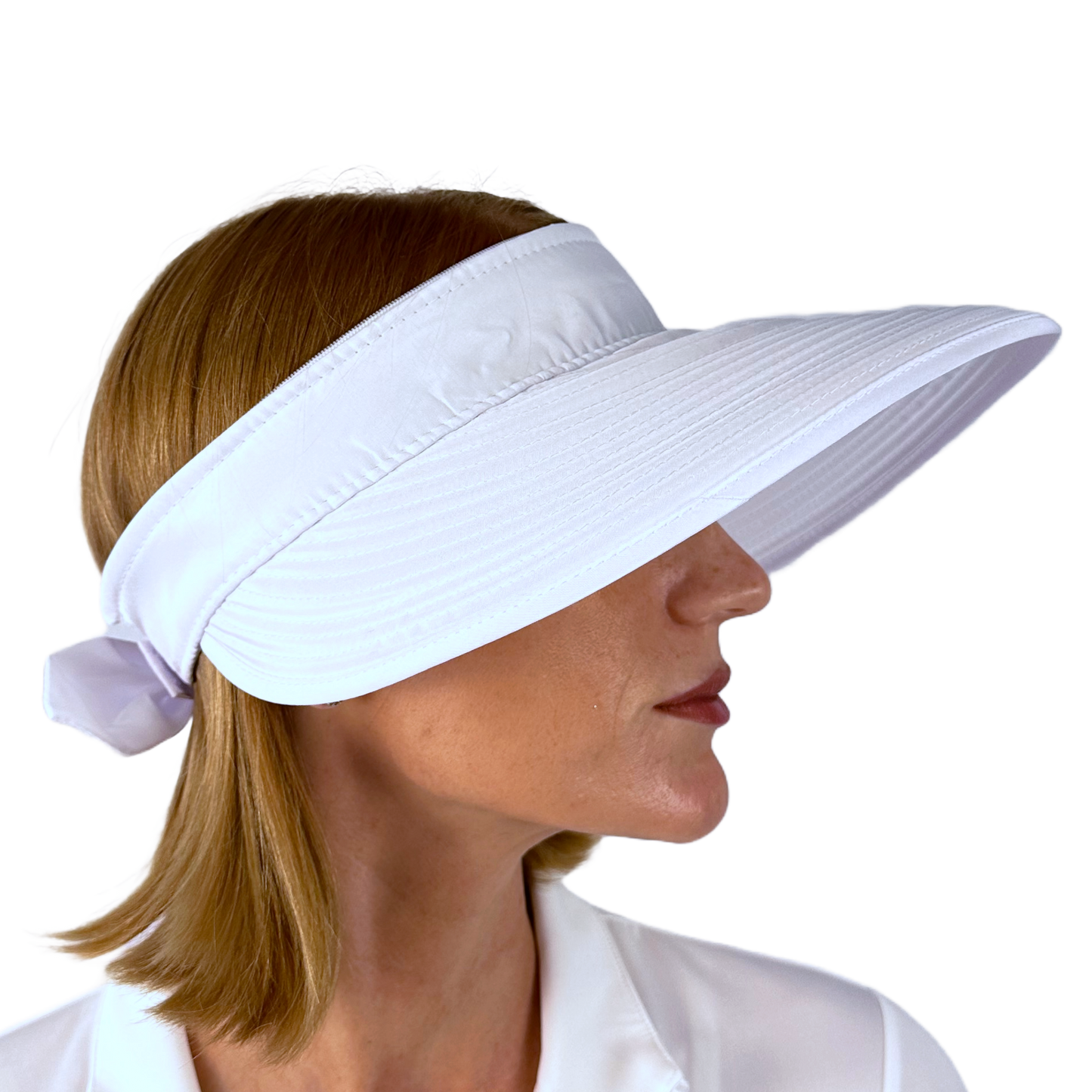 Ladies Visor - White