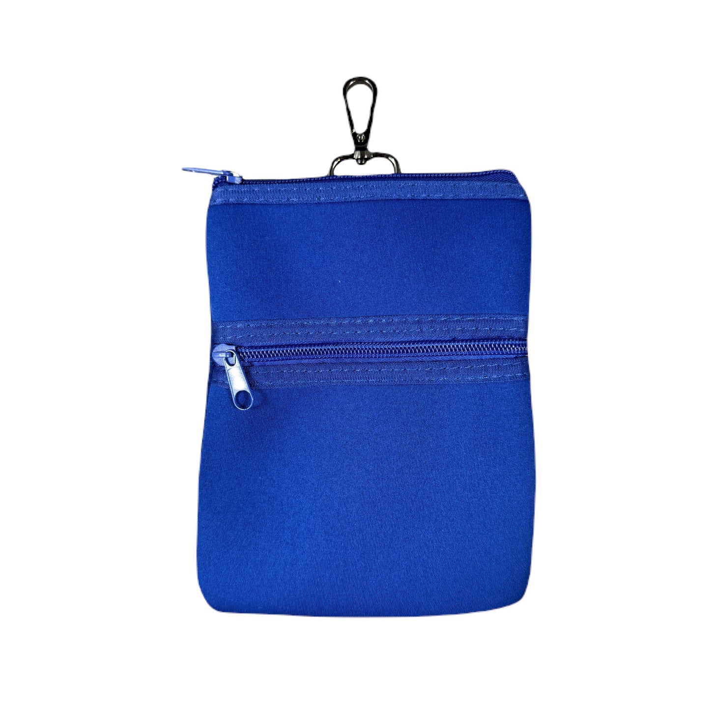 Double Zip Pouch - Blue