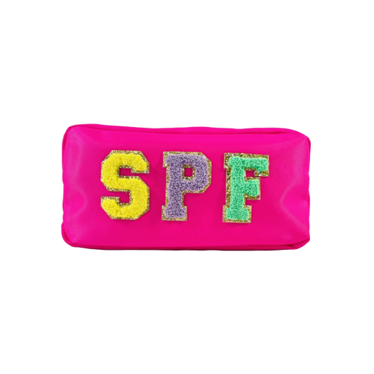 "SPF" (Pink with Multi Letters)