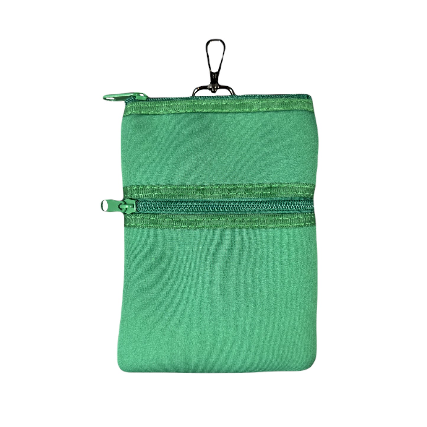 Double Zip Pouch - Green