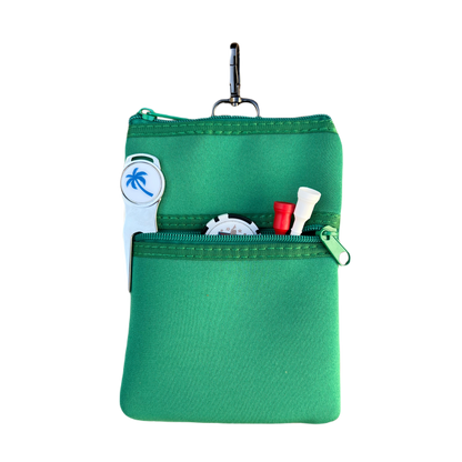 Double Zip Pouch - Green