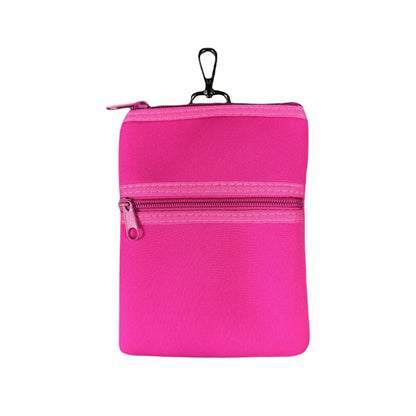 Double Zip Pouch - Pink