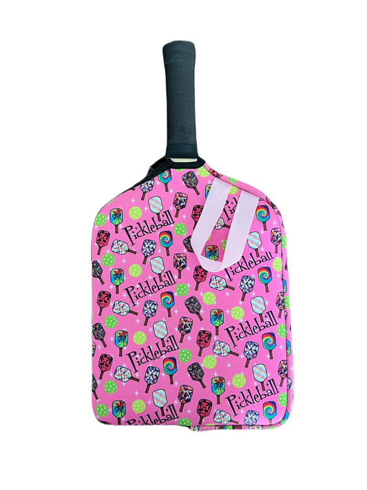 Pickleball Paddle Holder - Pink